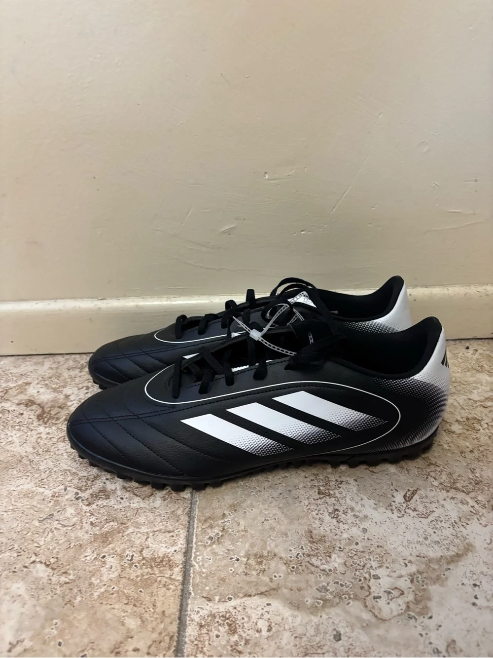 Adidas Goletto IX TF Men Size 13 Black White Soccer Turf Cleats Shoes IH0083 New